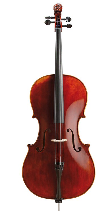 Violoncello 4/4-Größe 
Modell: Korpus nach Stradivari und Kopf nach Stainer